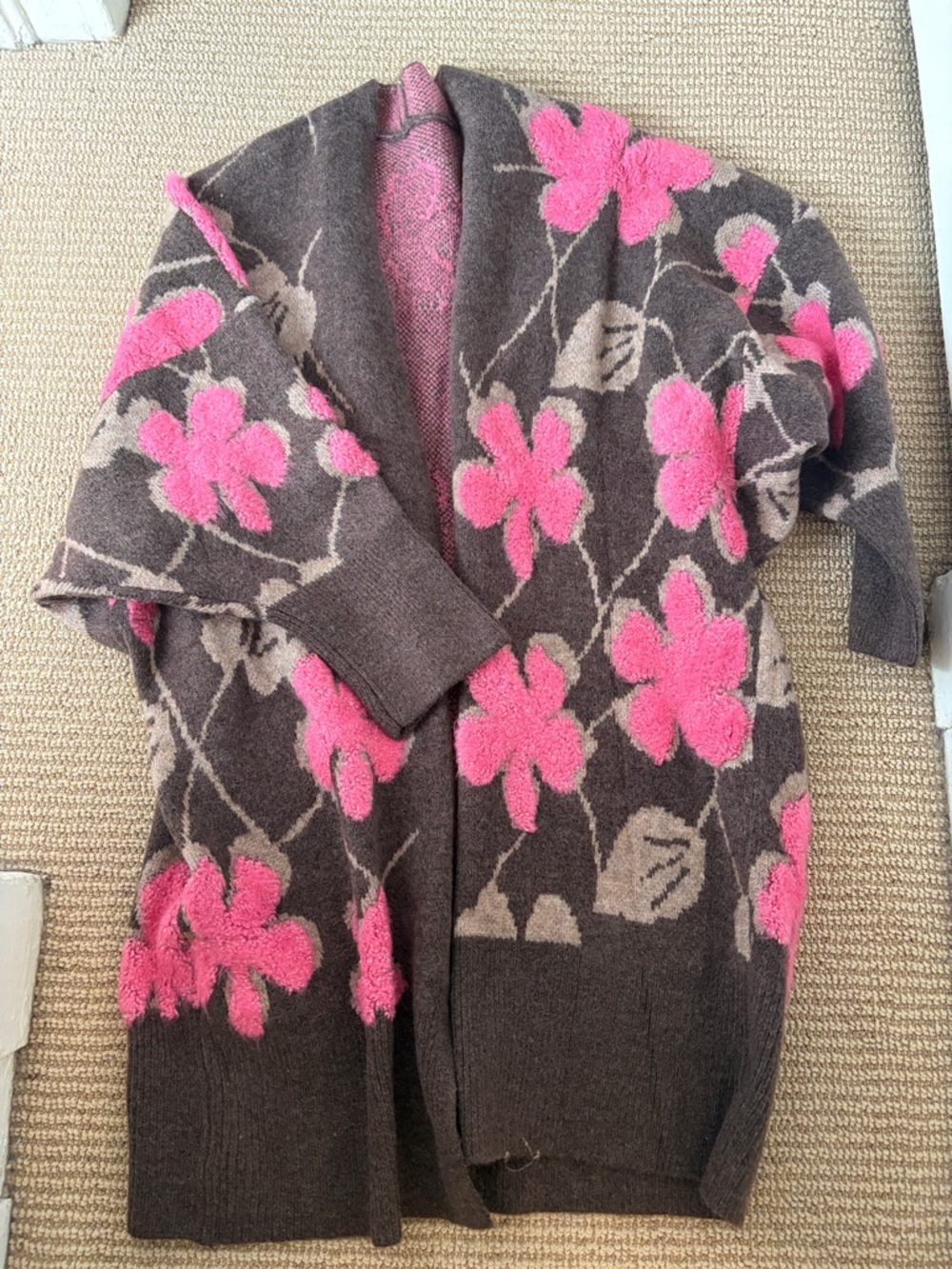 Women’s Long Floral Cardigan